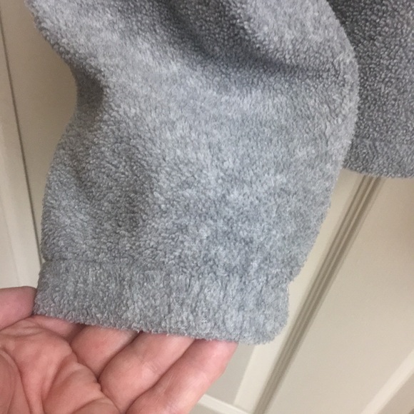 Mens Grey Light Fleece Zip Jacket - Picture 6 of 7